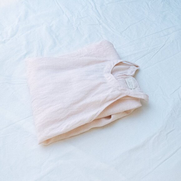 Light pink, 100% linen, sundress - Picture 1 of 3